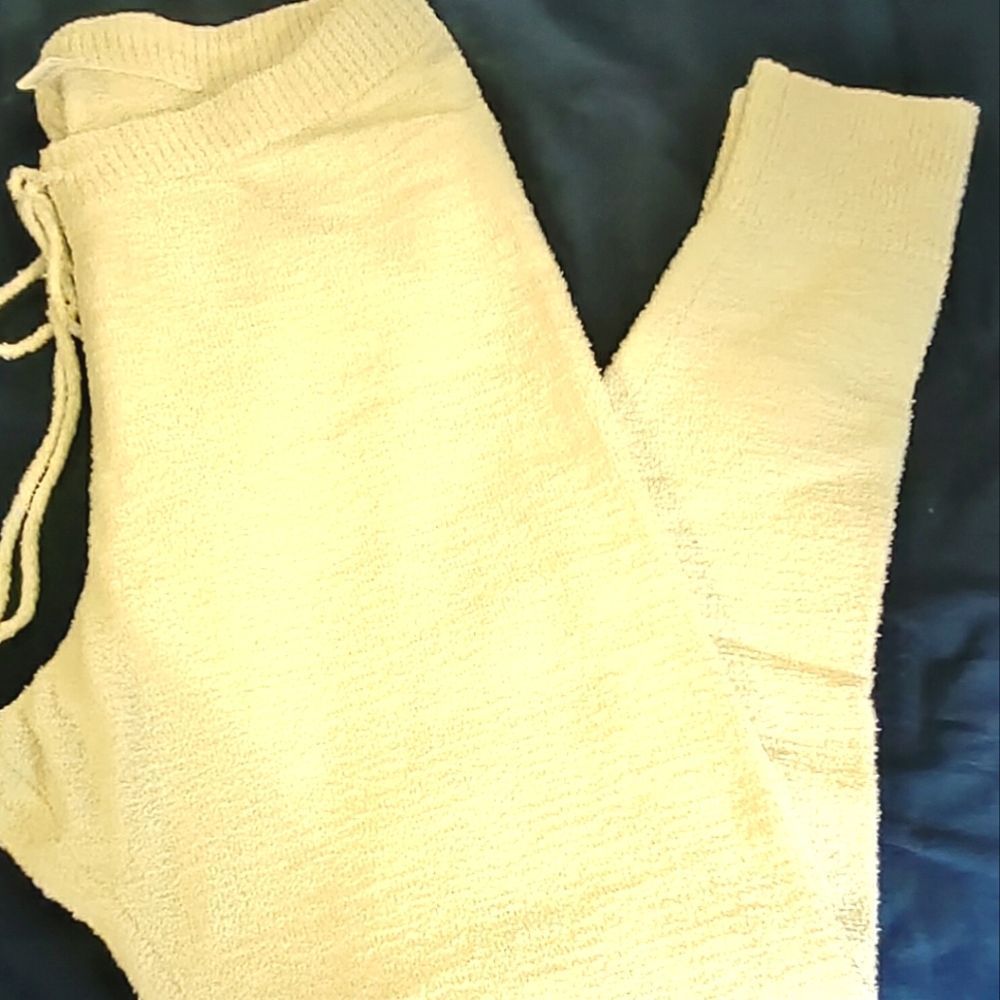 Ivory lounge pants, very soft and warm